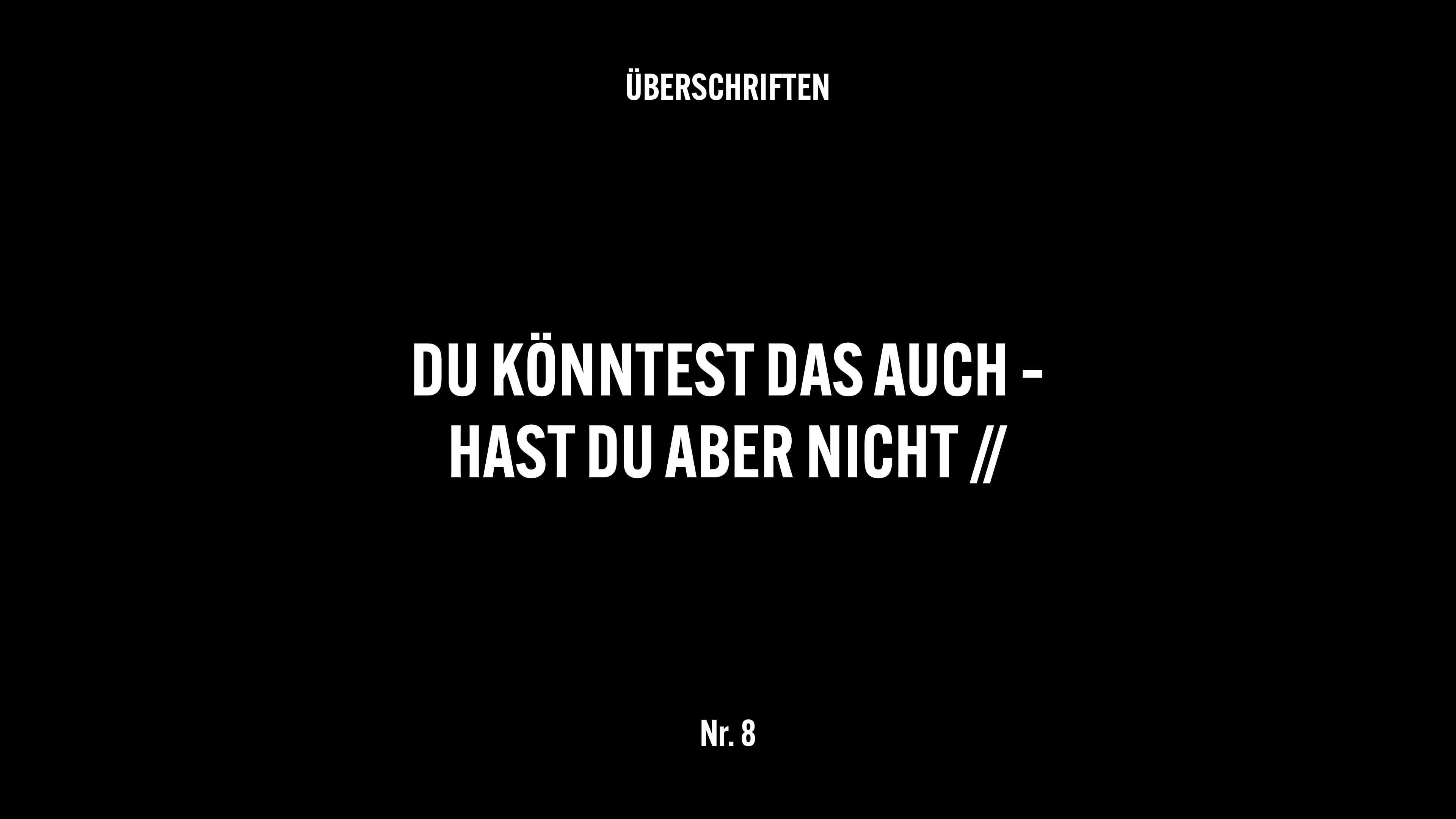 ÜBERSCHRIFTEN
